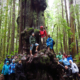 UVic Law students gather around one of the giant